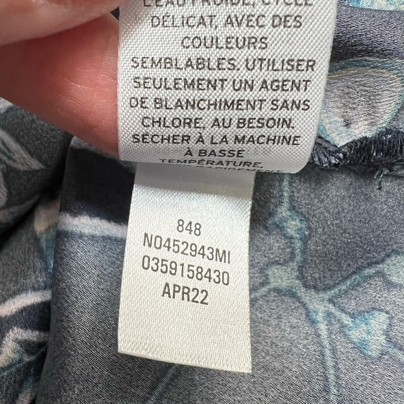 Nordstrom Abstract Floral‎ Print Cowl Neck Blouse - Picture 9 of 9